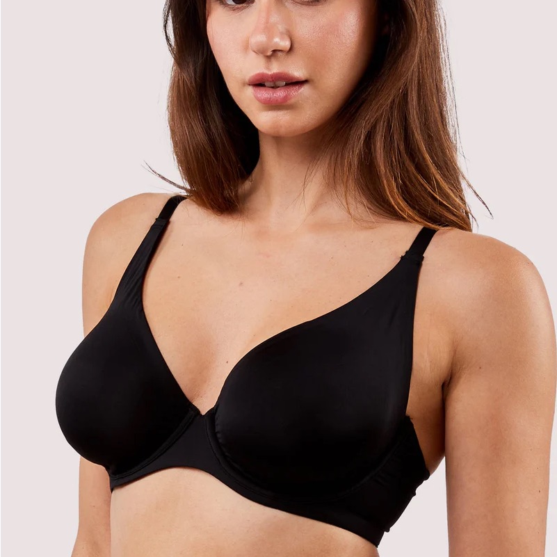 Nwt Deja Day Recycled Second Skin Plunge Bra